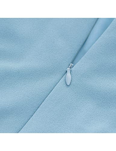 Image of HomRain Wedding Guest Dresses for Women Vintage Short Sleeves Casual Fit and Flare Cocktail Formal Dress for Tea Party