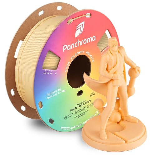 Image of Polymaker Panchroma Matte PLA Filament, Matte Pastel Peach 1.75mm 1kg 3D Printing Filament, Formerly Polyterra Matte 3D Printer PLA Filament, Fit Most FDM 3D Printers, 1kg Spool (2.2lbs)