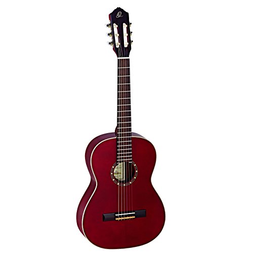Ortega Guitars R121-7/8WR 7/8 Body Size Nylon 6 Guitar with Spruce Top, Mahogany Body, Wine Red Gloss AR[XeBbNM^[ ARM M^[ (sA