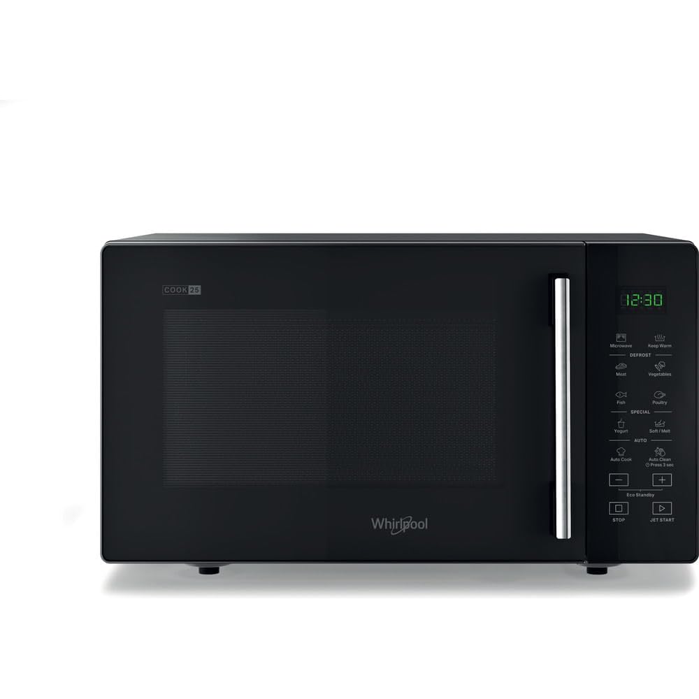 Whirlpool MWP 251 B Comptoir - Micro-ondes (Comptoir, Micro-ondes uniquement, 25 L, 900 W, Noir, 27 cm)
