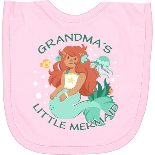 inktastic Grandma's Little Mermaid Newborn Bib
