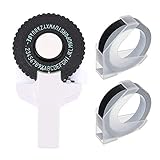 [ PAKET ] Paket enthält Etikettendrucker, Briefkasten, 2 m Klebeband. Einfach zu verwenden . Ein paar sanfte Klicks führen das Etikett in das Gerät ein. Wählen Sie dann Buchstaben / Zahlen aus und klicken Sie fest nach unten.