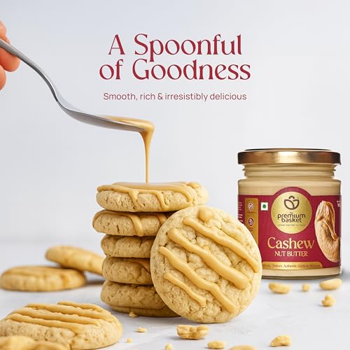 Image of The Premium Basket Pistachio Nut Butter | Almond Nut Grade - Gold Premium, Cashews Nuts Grade W240 & Irani Pista | Unsweetened | High dietary fibre | Rich in Protein | Transfat-Free | 180g x 3 Natural Spread ( Pack Of 3 )