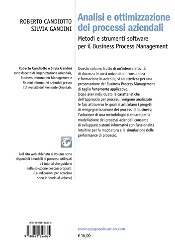 Analisi E Ottimizzazione Dei Processi Aziendali. Metodi E Strumenti Software Per Il Business Process Management - 2