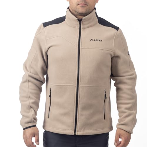 KLIM Men's Teton Crest Fleece Jacket - Medium - Montana Tan - Black