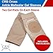 CRS Cross Ankle Malleolar Gel Sleeves. One Pair of Premium Padded Skate Socks to Cushion and Protect Ankle Bone for Figure Skating, Hockey, Inline, Roller, Skiing or Boots. (One Size Fits Most)