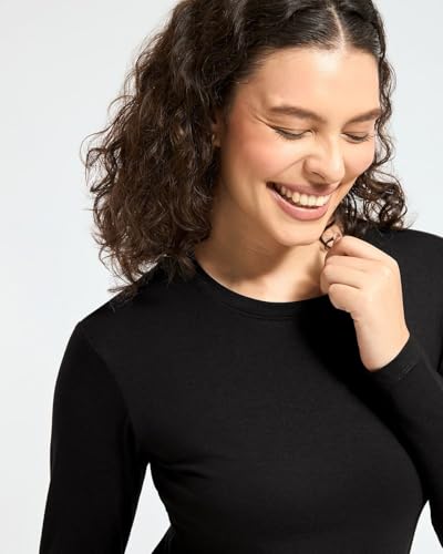 Image of Wellbi Bamboo Tshirt for Women | Full Sleeve Top | Soft Breathable Eco-Friendly Bamboo Fabric | Hypoallergenic Sustainable Fashion & Skin-Friendly Wear
