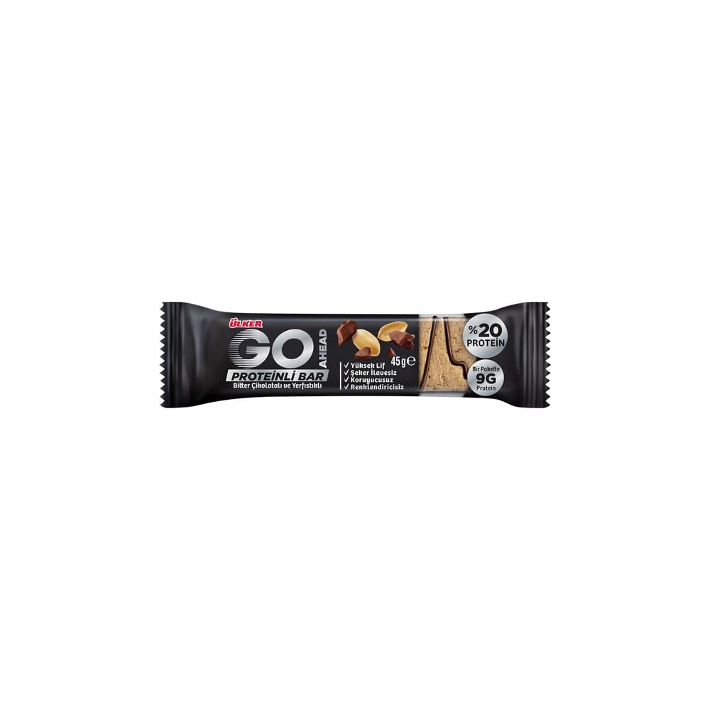 ÜLKER Go Ahead Yer Fıstıklı Protein Bar, 45 Gr