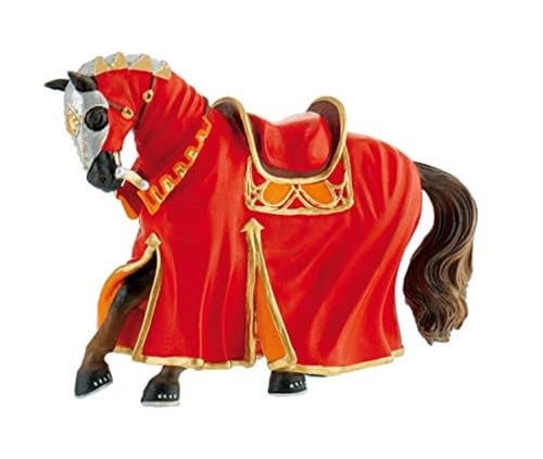 Bullyland 80768 Figure Figurine World - Tournament horse in Red, Multicoloured, Medium - Image 2