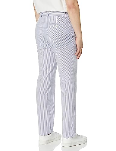Men's Andrew Flat Front Aim Active Inspired Movement Combed Cotton Seersucker Suit Separate Pants Modern Fit2