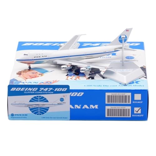 Avion miniature Pan Am Boeing B747-100 pour décorer un bureau de passionné d'aviation 17 cm