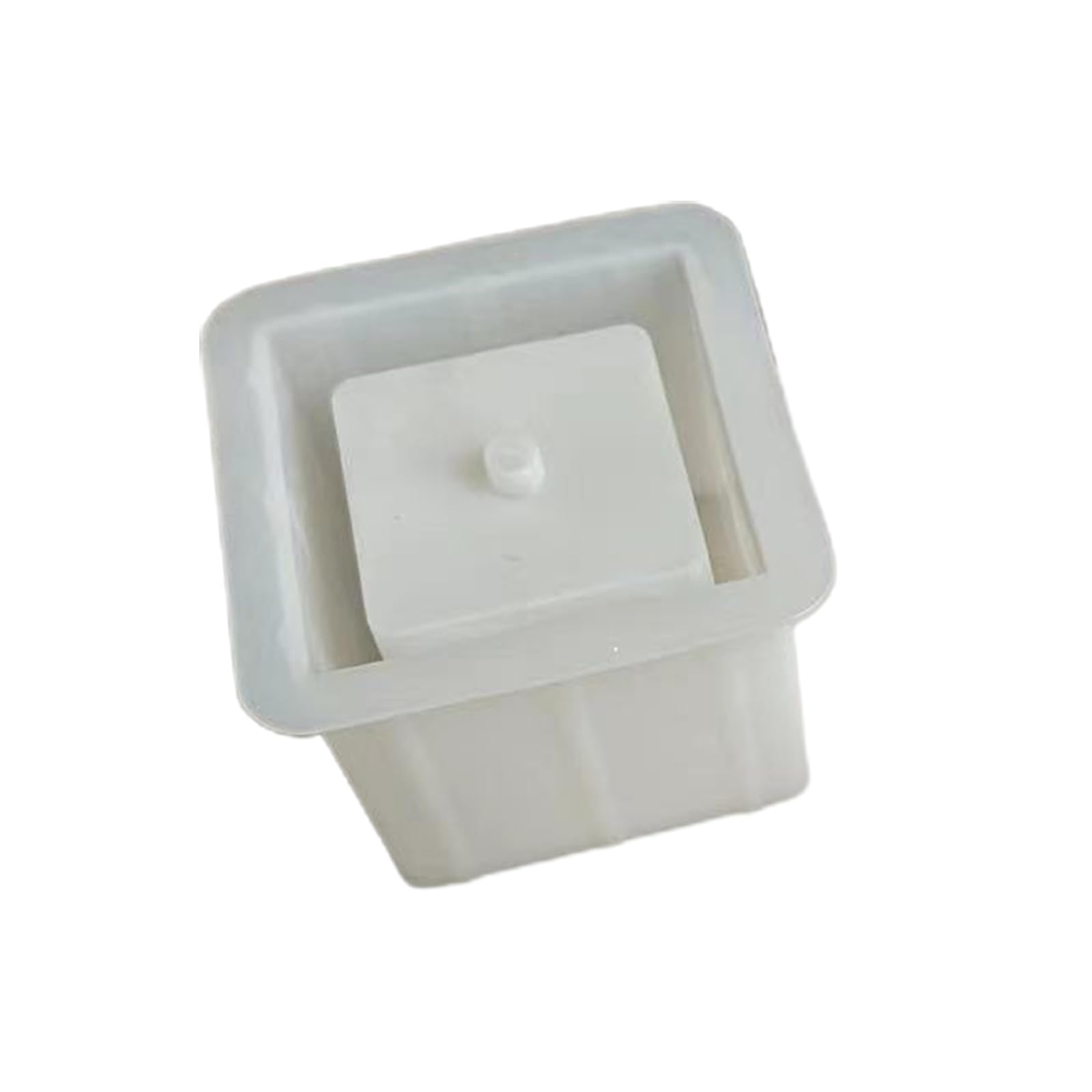 Nucelit Creative Square Silicone Mold Resin Casting for Planting with Hole Resin Mold for Enthusiasts Flower Lovers Creative Design