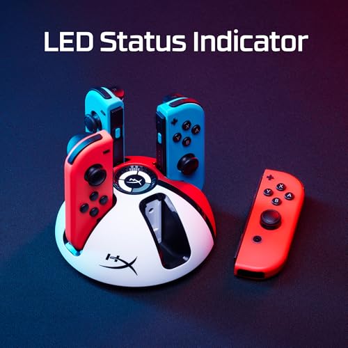 Image of HyperX Chargeplay Quad 2 Nintendo Switch Controller Charger with Cable (6Y2G7Aa), White