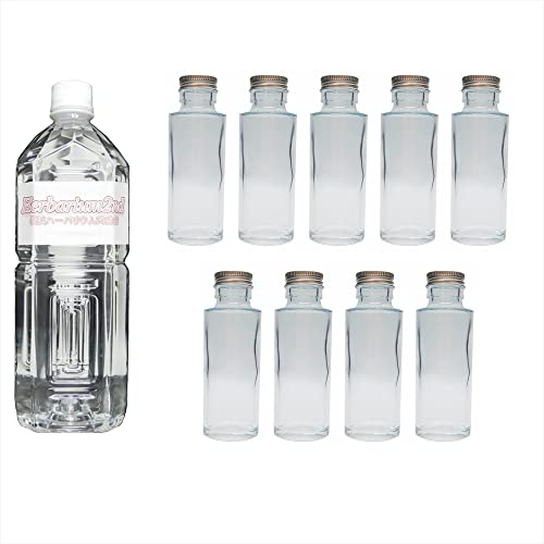横浜ハーバリウム弐番店 ハーバリウムオイル1L 瓶 100ml 9本 セット(丸)（Amazon）