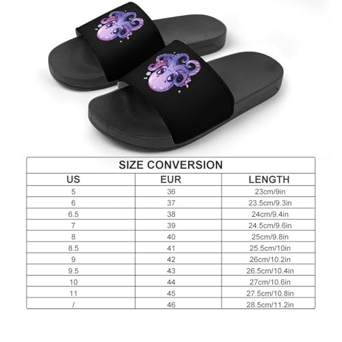 Cute Sea Octopus Non Slip Slides Sandals for Women Men Quick Drying Shower Shoes for Bathroom Pool Beach2