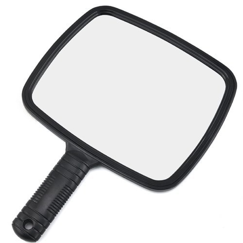 Miroir portable professionnel Accessotech - Avec poignée - Pour salon, coiffeurs