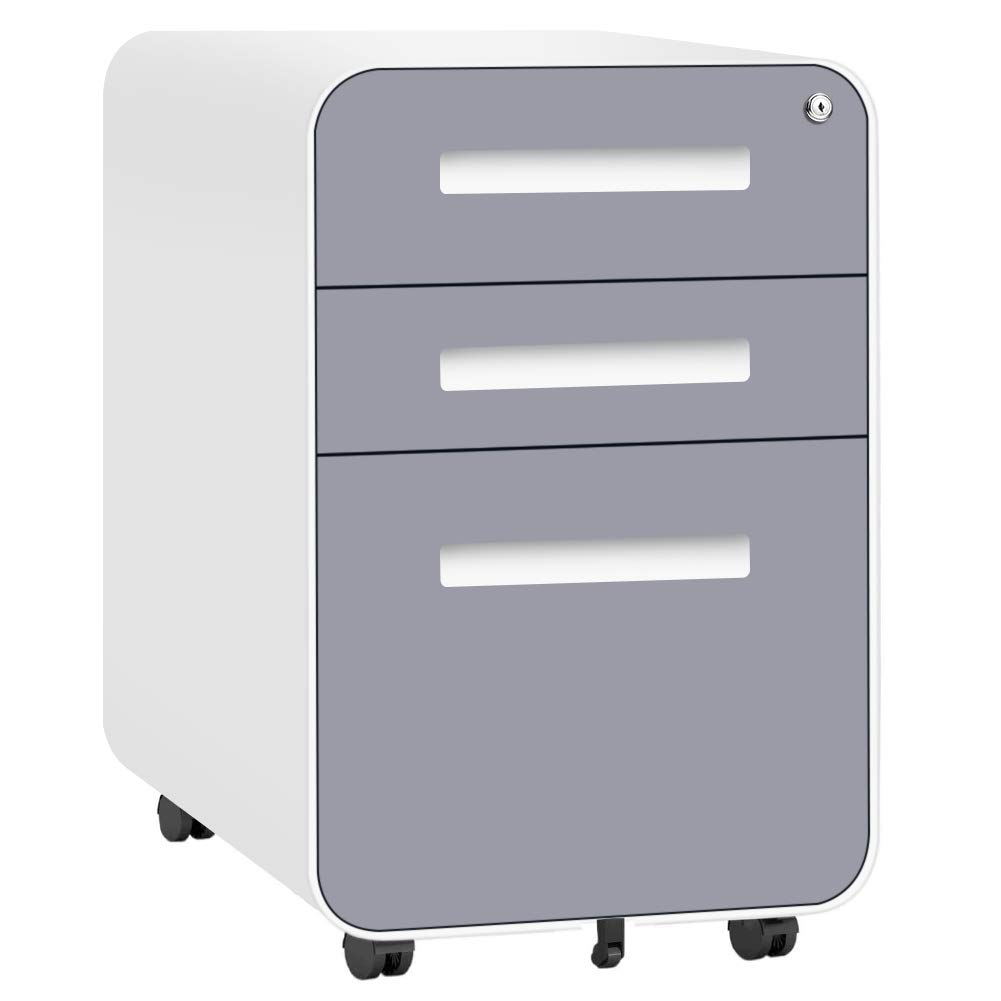Buy INVIE 3 Drawer Mobile File with Lock Under Desk Office