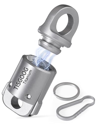 Image of Titanium Quick Release Keychain, Detachable Magnetic Key Holder, 360Rotatable, 88LB Load Capacity