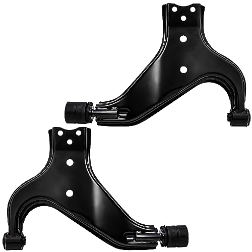 Image of Detroit Axle - 8pc Front End Kit for 96-04 Nissan Pathfinder, 97-03 Infiniti QX4, Lower Control Arms Outer Tie Rod Ends Sway Bars Ball Joints 1996 1997 1998 1999 2000 2001 2002 2003 2004 Replacement