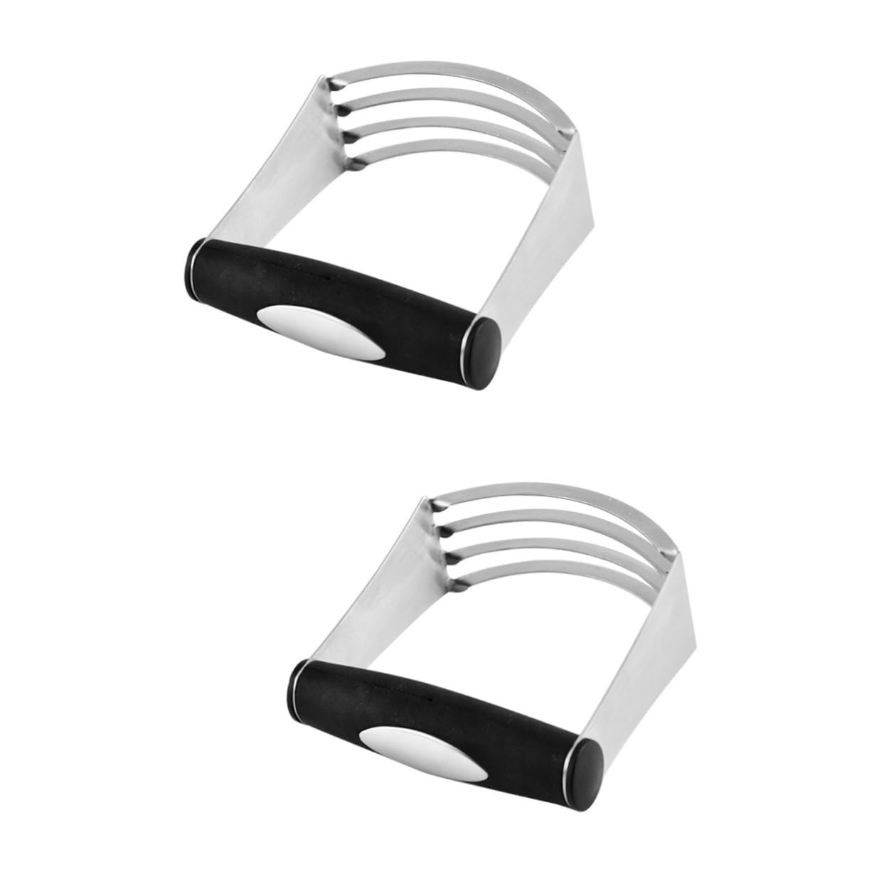 PartyKindom 2pcs Stainless Steel Pastry Cutter Blender for Baking Reusable Kitchen Tool for Flakier Biscuits Pies and Pastries Versatile Mixer Cutter for Home Use