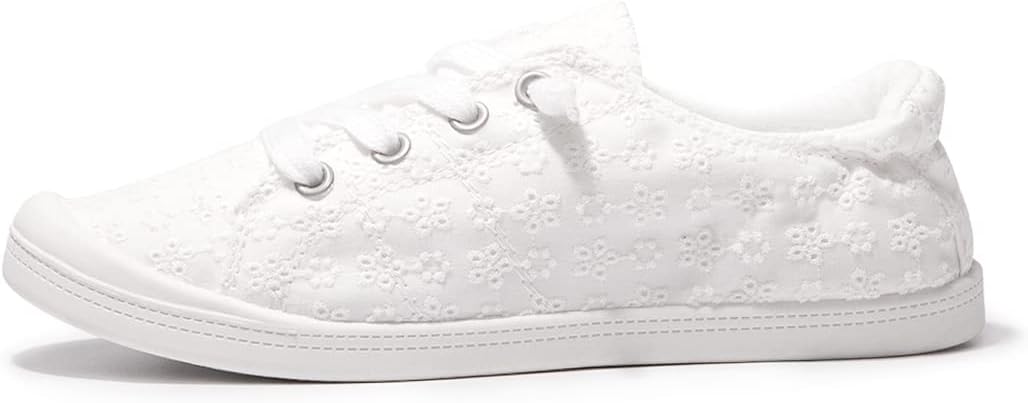 Women's Slip On Canvas Sneaker Low Top Casual Walking Shoes Classic Comfort Flat Fashion Sneakers - Image 2