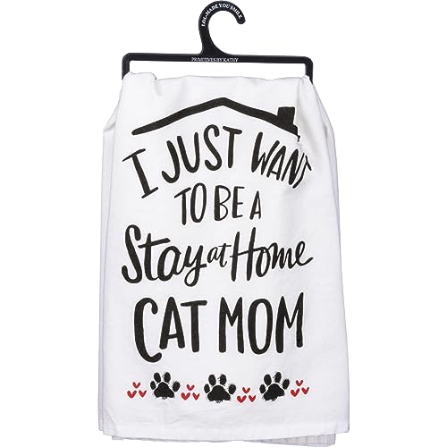Primitives-by-Kathy-Decorative-Kitchen-Towel-Be-A-Stay-at-Home-Cat-Mom Primitives by Kathy Decorative Kitchen Towel Be A Stay at Home Cat Mom
