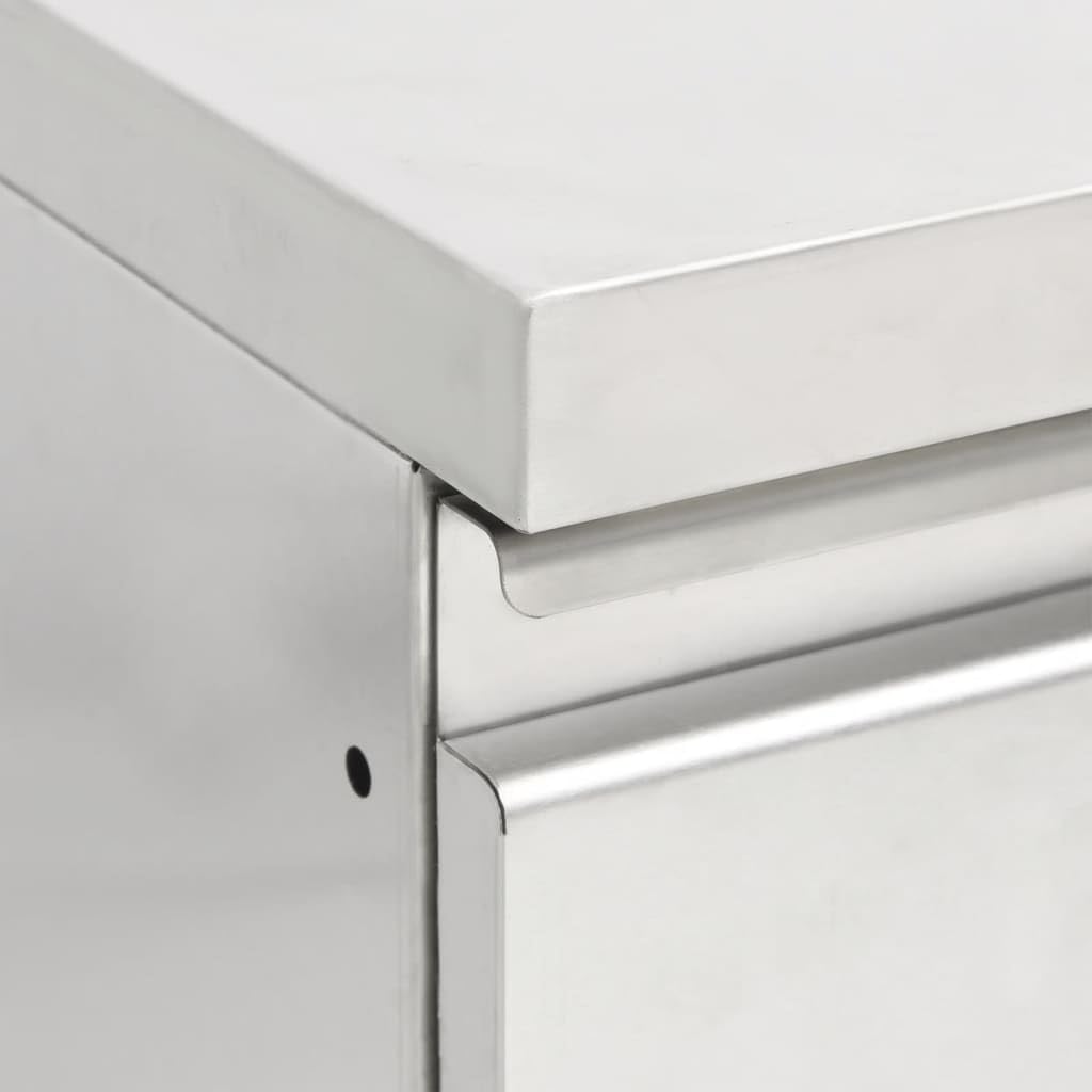 Gabinete de Cocina Comercial con Material de Acero Inoxidable, Unidad de Almacenamiento (cabinet with 3 drawers)