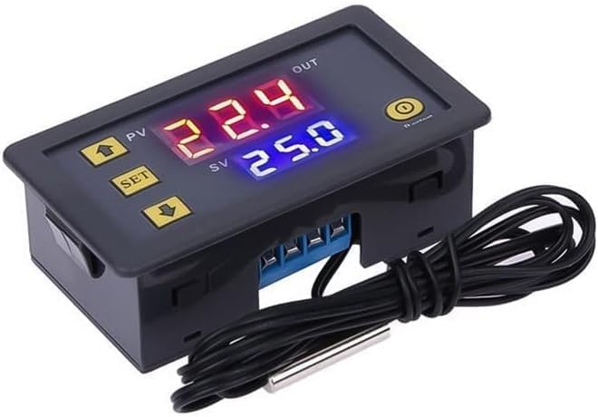 W3230 Digital Temperature Controller Thermostat Switch 110V-220V AC with NTC Sensor 1m -55°C to 120°C Range High Accuracy Display for Incubators Aquariums Greenhouses HVAC-image-22