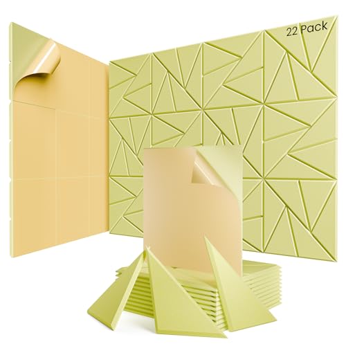 Image of 22 Pack Self-Adhesive Acoustic Panels, Sound Proof Foam Panels for Walls