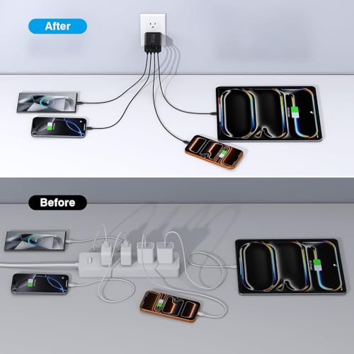 Image of [2Pack] 40W USB C Charger Block, Fast Charge Cube Powered Multi-Port Wall Plug Power Adapter Type C Brick for iPhone 17 /16 /16 Pro Max /15 /15 Pro Max /14 /14 Pro Max /13 /12 /iPad, Motorola, LG,PS5, Huawei