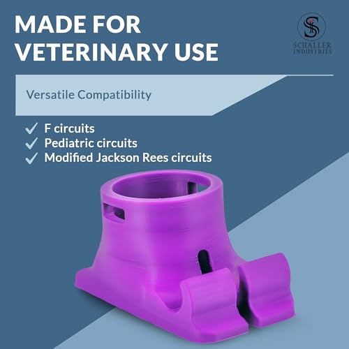 Image of S I Veterinary Cage Door Adapter for Bair Hugger Bear Paws 875 Patient Warmer - Locking Hose Connection, Tie-String Blanket Retainer, Tool-Free - for Veterinary Use Only (Royal Purple)