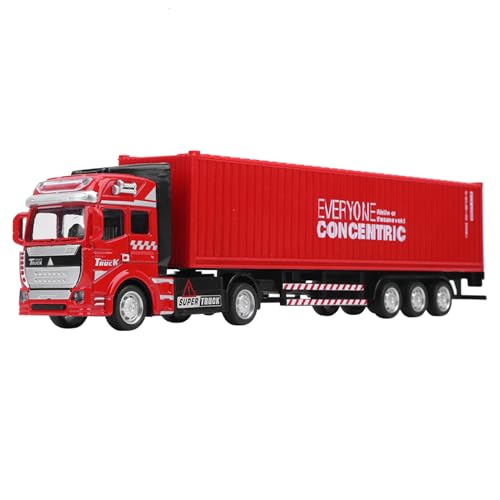 Modellino di camion portacontainer in lega in scala 1:48, giocattolo