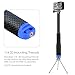 YALLSAME 11''-45'' Aluminum Extendable Selfie Stick Waterproof Extension Pole Handheld Grip Monopod for GoPro Hero 13 12 11 10 9 8 7 6 5 4 Session Max Insta360 X3 GO3 AKASO DJI Osmo Action Cameras