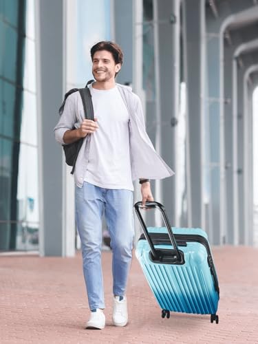 Image of Carry on Luggage 2 Piece(20in /24inch - Airline Approved Suitcases with Spinner Wheels, Built-In TSA Lock,Hard Shell Expandable Suitcases