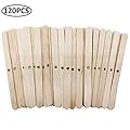 MILIVIXAY Wooden Candle Wick Holders,Candle Wicks Centering Device,Candle Wick Bars,Wick Holders for Candle Making,Wick Clips for Candles,Candle Centering Tool,120 Pack