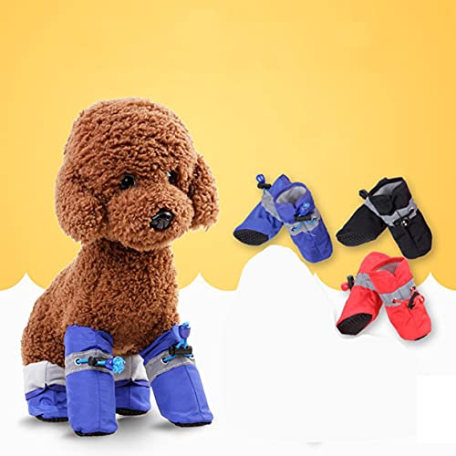 Kleine Katten Honden Puppy Honden Sokken Booties, 4 stuks Winter Waterdichte Hondenschoenen Antislip Regen Warm… - Image 6