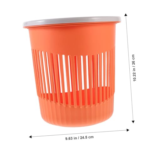 Cabilock 2 piezas caneca rectangular para basura pequeña miniatura 2