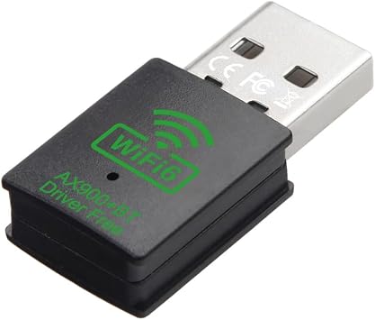 USB WiFi Bluetooth Adapter 900Mbps Dual-band 2.4/5GHz Wi-Fi 6 BT5.4 Built-in Driver Wireless Network Card for PC/Laptop/Desktop USB WiFi Dongle Wireless LAN Adapter Compatible with Windows 7/10/11