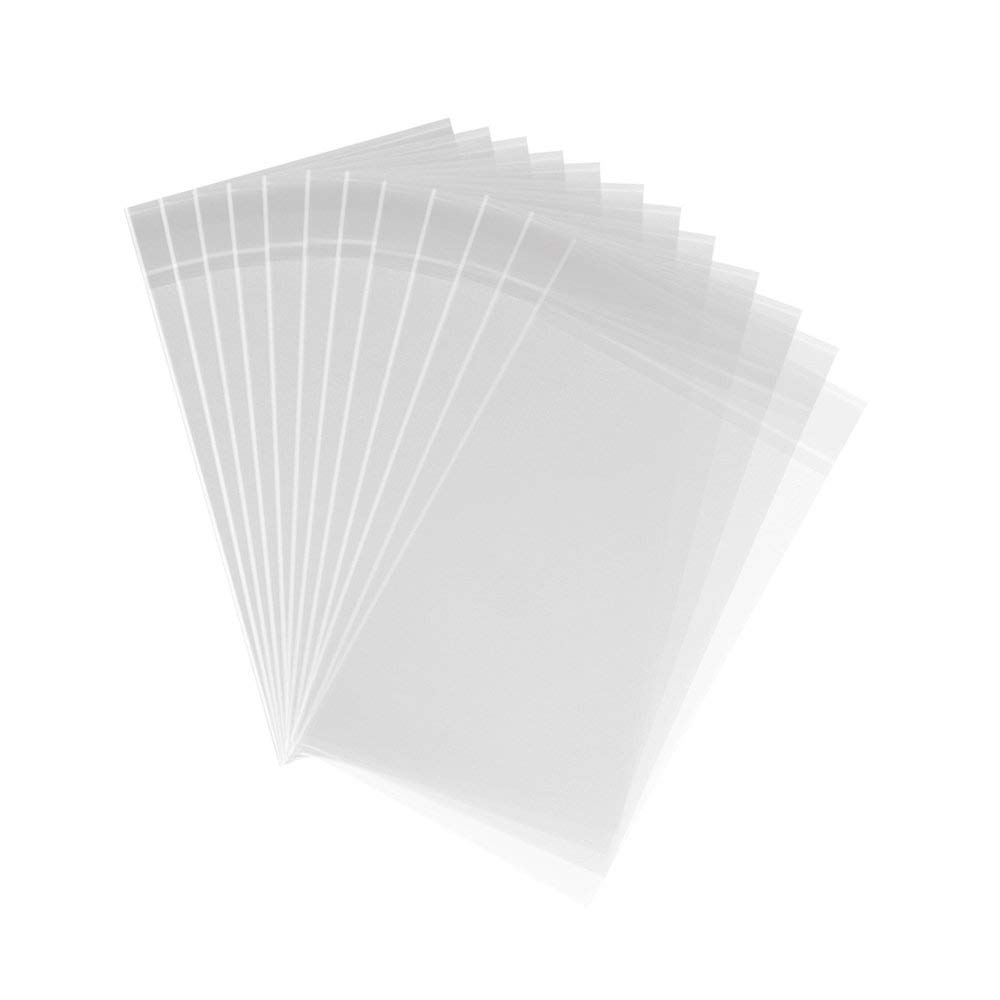 CELLOMANIA Cellophane Bags Pack of 100 Self-Adhesive Cookie Bags, Small Cellophane Bags for Biscuits, Sweets, Gifts, Jewellery, A6-A10 Card (6 x 9 inches)-image-25