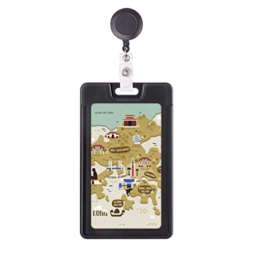 Porte-badge rétractable Hong Kong idéal pour transports et bureau