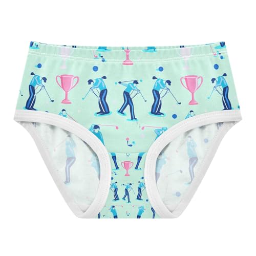 Golf Players Blue Trophies Toddler Girls's Underwear 2T 202c1314
