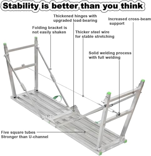 Escabeaux et plateformes de travail pliantes en aluminium de haute qualité - 4
