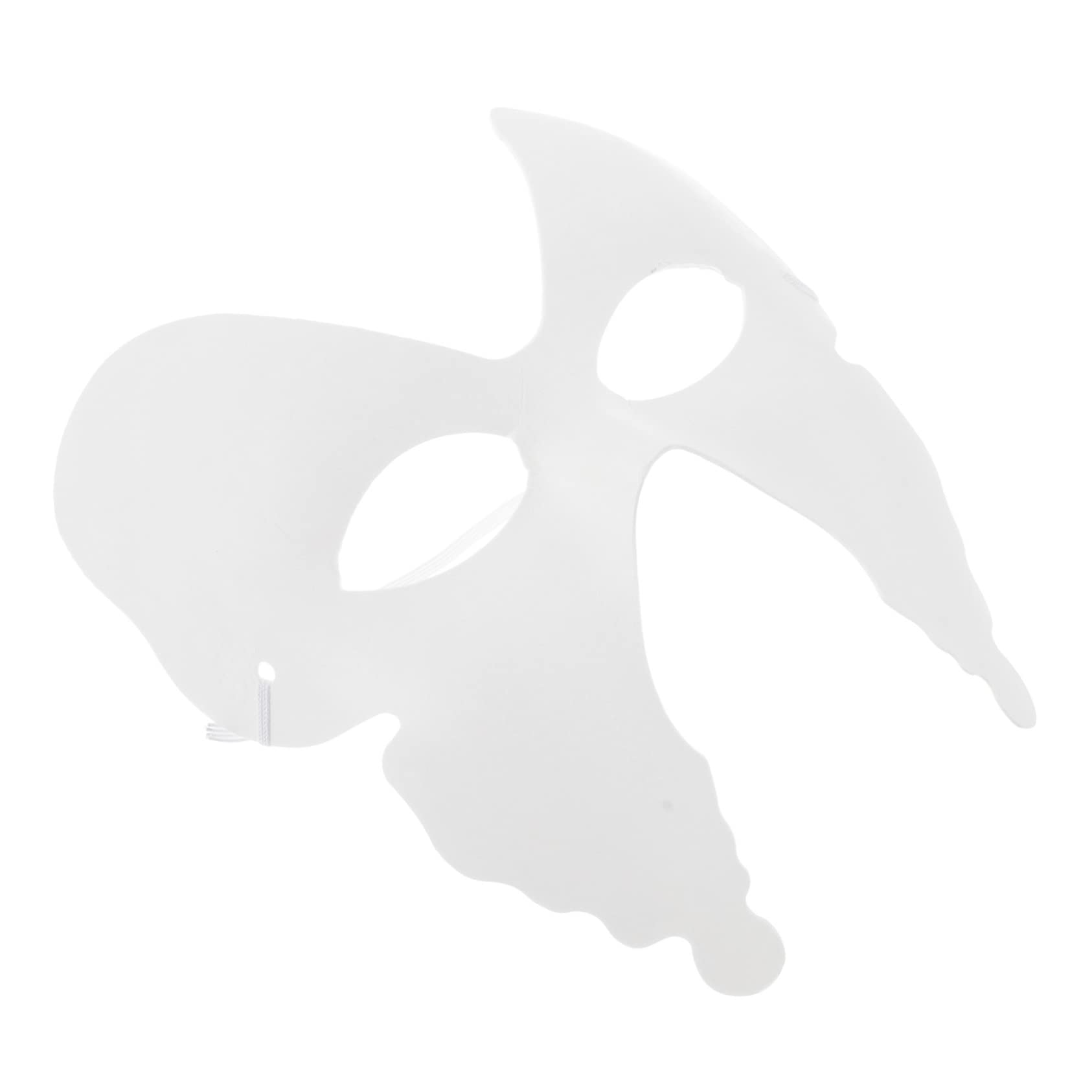KOMBIUDA 5sets Weiß Papier Blank Schmetterlinge Für Erwachsene Halloween Maskerade Decor 6 Stücke * 5