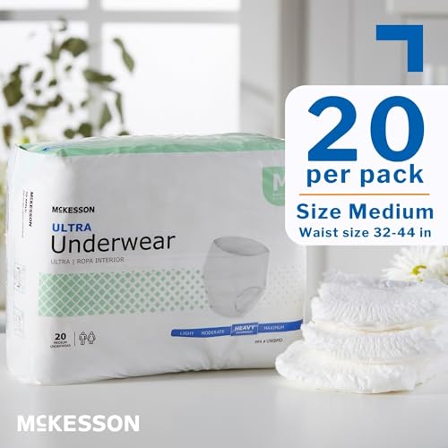 MCK83873101 - Adult Absorbent Underwear McKesson Ultra Pull On Medium Disposable Heavy Absorbency