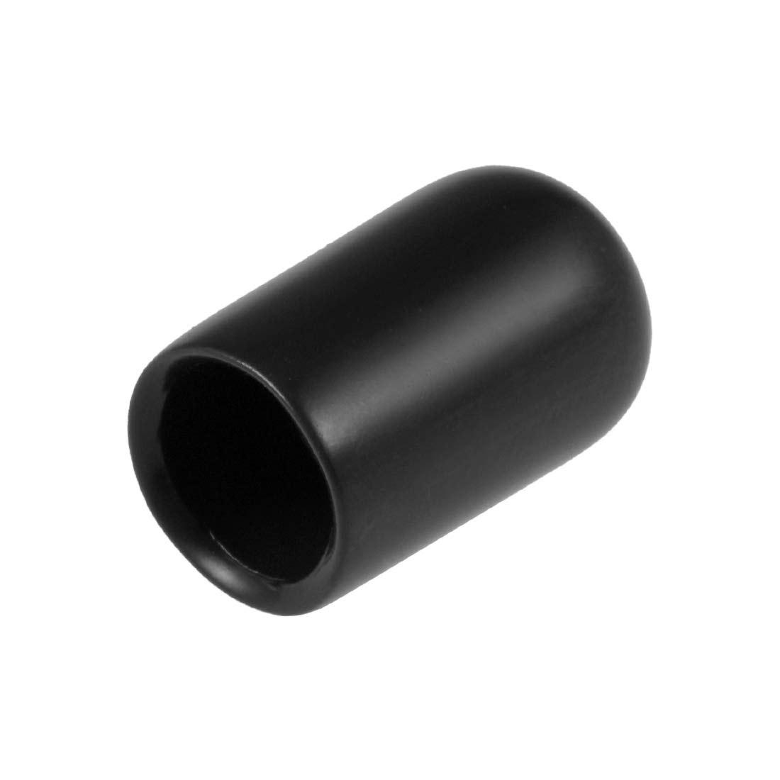 uxcell 20pcs Rubber End Caps 7.5mm ID Vinyl Round Tube Bolt Cap Cover Thread Protectors Black