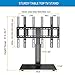 PERLESMITH Swivel TV Stand Universal Table Top TV Base for 32 to 65 inch LCD LED OLED 4K Flat Screen TVs - Height Adjustable TV Mount Stand with Tempered Glass Base, VESA 600x400mm PSTVS02