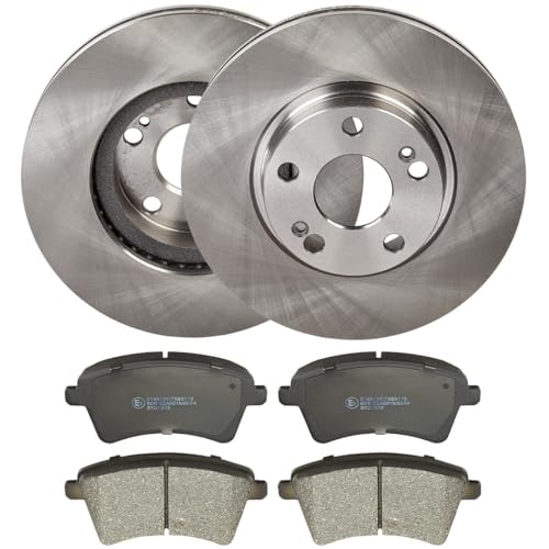 Kit disques et plaquettes de freins avant RIDEX 3405B1950 pour Renault Kangoo II Express