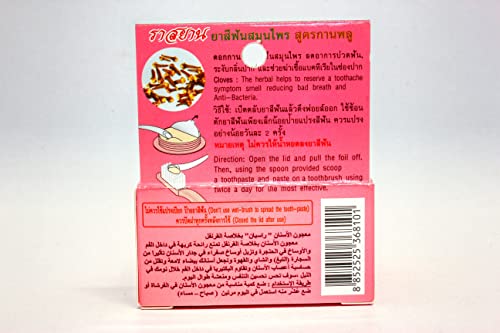 3 Pack X Rasyan Isme Herbal Clove Toothpaste Tooth Paste Anti Bacteria Bad Breath Decay 25G. #TOP6