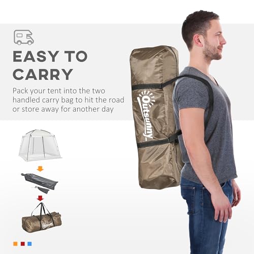 Outsunny-10-x-10-Screen-House-Room-UV50-Screen-Tent-with-2-Doors-and-Carry-Bag-Easy-Setup-for-Patios-Outdoor-Camping-Activities