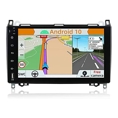 YUNTX Android 10 Double Din Car Stereo Fit for Mercedes Benz Viano/Sprinter/W906 A-Class - 9 inch Car Head Unit with FREE Rear Camera&Canbus| Support GPS |DAB+ |Bluetooth|Mirrorlink| WiFi Cover